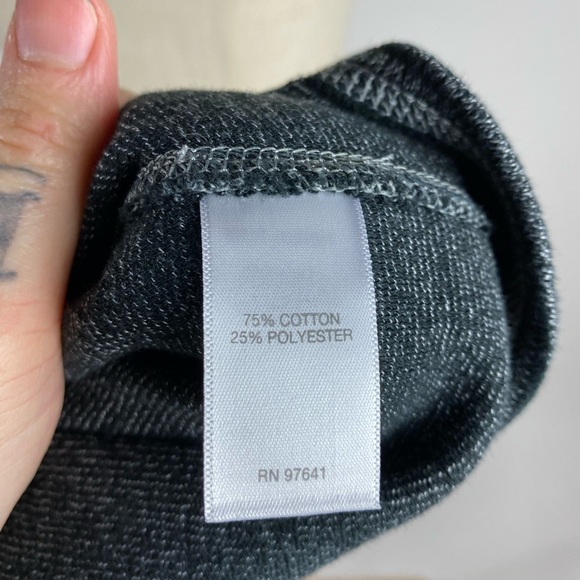 J. Jill Stretch Striped Long Sleeve Lounge Dress Gray Black Womens XS - Picture 5 of 7